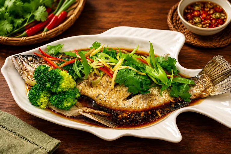 Streamed Fish With Soy Sauce