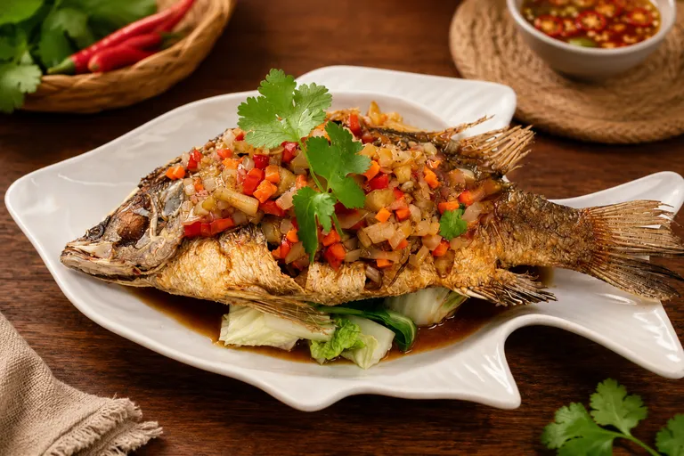 Pla Sarm Rod (Three Flavour Sauce)