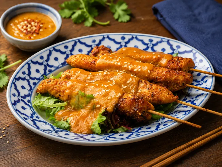 Chicken Satay Skewer (4pcs)