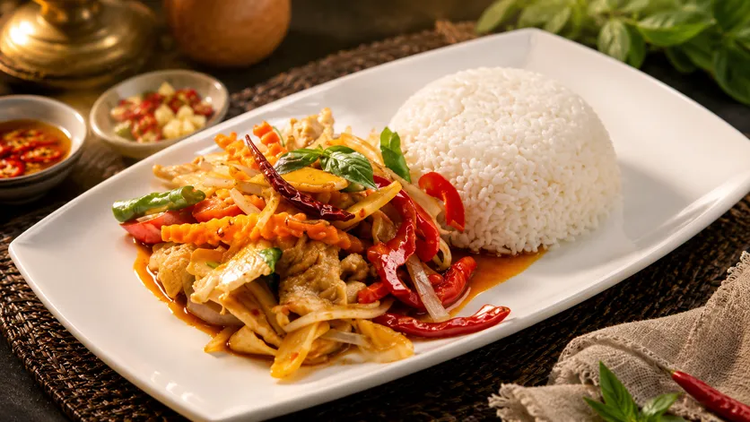 Stir Fried Sweet Basil (G)
